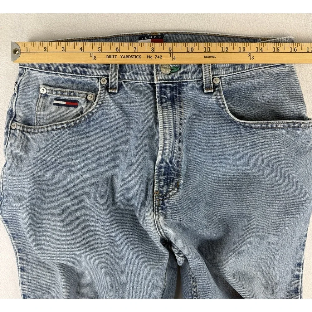 Vintage Tommy Hilfiger Freedom Jean Jeans 33x32‎ Flag Spellout Denim Y2K USA